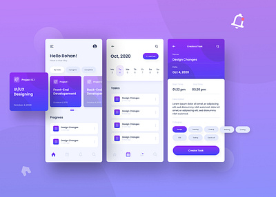 Task Manager- Mobile App app branding clean design dribbble firstshot hero home page mobile mobileapp taskmanager time timesaver ui user interface