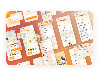 FamQu Screens design figma icon illustration logo minimal ui vector