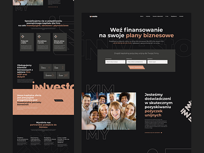 Innvesto Website Hero about benefits cta design finance flat hero home invest logo modern page services ui ux web website