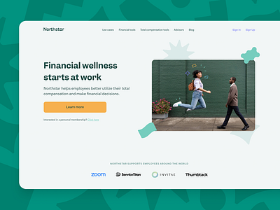 Northstar Marketing Site advisor branding compensation cpa finance financials green icons illustration landing logo marketing minimal money pattern product design ui ux web design website