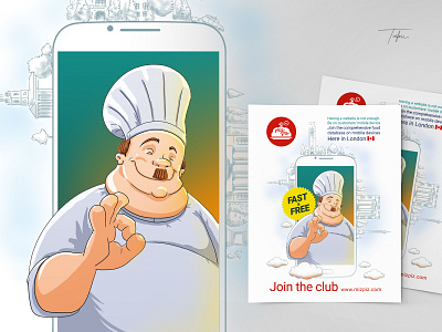 Flyer Design | Mealsy.ca (MizPiz Inc.) adobe photoshop branding character character design design food illustration london mascot ontario restaurant