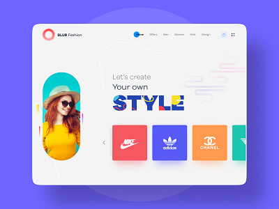 Fashion Concept UI app branding cloaths colourful concept ui design ecommerce fashion graphic design online store shot trendy ui web website webstore