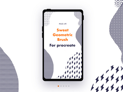 Sweet Geometric Brush for Procreate brush free geometric instagram minimal minimalist pattern patterns procreate procreate brush seamless story story design