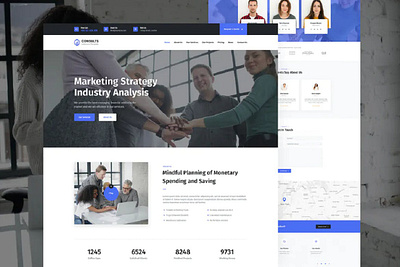 Consults – Consulting and Finance HTML Landing Pag agency app clean corporate creative design donation events finance multipurpose onepage portfolio shop startup ui ui design ux ux design web website