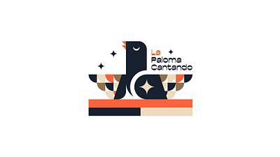 La Paloma Cantando Café animation bird brand identity branding branding and identity branding design cairo character design colorful design dove illustration kareemgouda kareemgoudastudio logo logo illustration logodesign spanish ui vector art