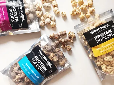 PPM Protein Popcorn fitness labeldesign packaging popcorn protein