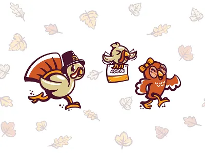 Gobbles :: Character Illustration 5k autumn