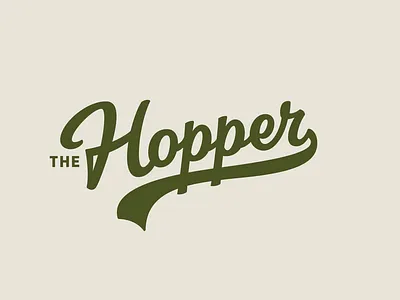 The Hopper calligraphy custom hopper lettering lettering logo logo logotype script the hopper typography