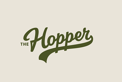 The Hopper calligraphy custom hopper lettering lettering logo logo logotype script the hopper typography