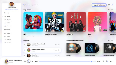 Music Player On web UI