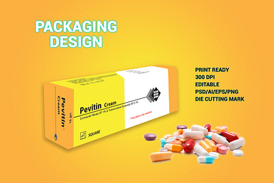 Packaging Design - Cream-Drug-Graphic Design printing