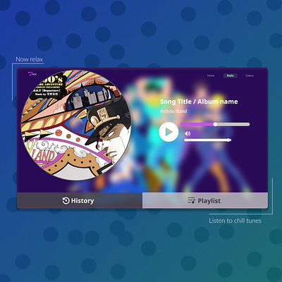 Anix [Anime Experience] - Radio anime app design minimal radio ui web