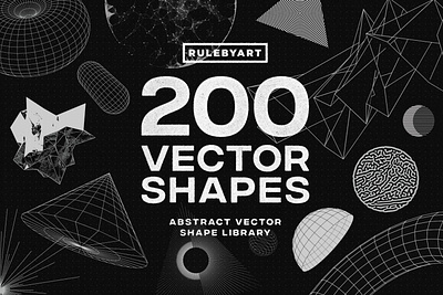 200 Vector Shapes,Graphics abstract aesthetic background backgrounds design form gradient graphic graphic design graphics illustration shape shape design shape texture shapes shapes design technology texture textures vector