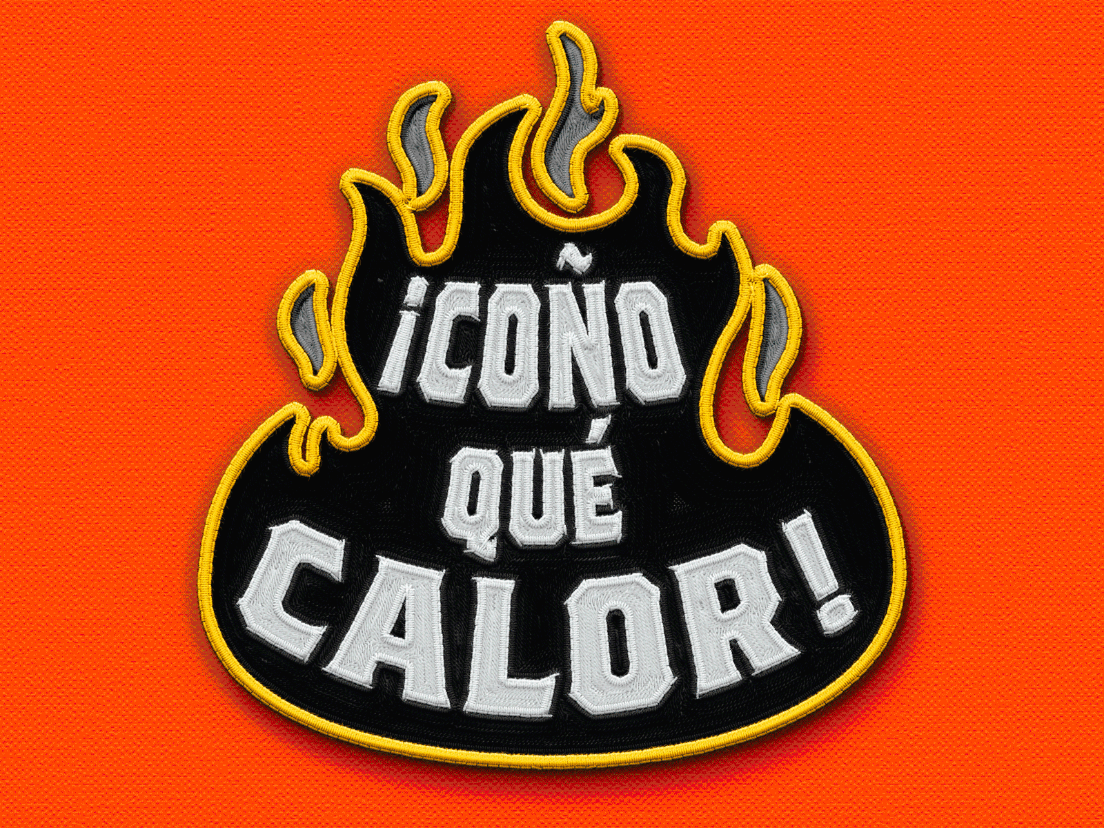 ¡Coño que calor! calligraphy colors details lettering procreate textures