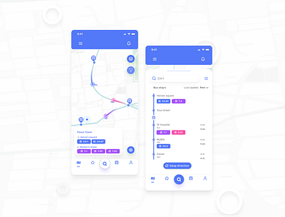 UB Bus - Concept App #3 app bus challenge design mobile tracking ui ux