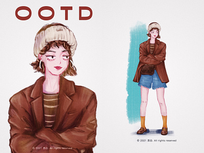 一周look 05 branding design design draw illustration illustration art banner design illustration design typography