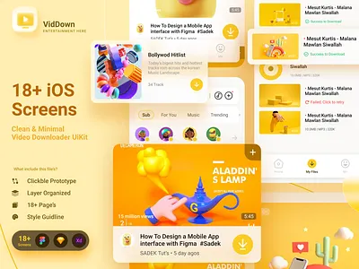 Video & Music Downloader App Uikit - sadekud free bie ui8 mobile app ui mobile app uikit mobile ui music downloading uikit music ui music uikit prodcast app ui prodcast app uikit product desing social media streaming app ui uikit video app downloading app video app ui video app uikit video downloading app uikit video ui video uikit