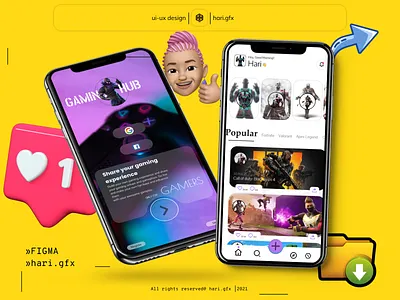 Ui-Ux design(Gaming Hub) android app clean creative dailyui design fresh gaming graphic design ios like morden ui user ux