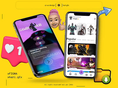 Ui-Ux design(Gaming Hub) android app clean creative dailyui design fresh gaming graphic design ios like morden ui user ux