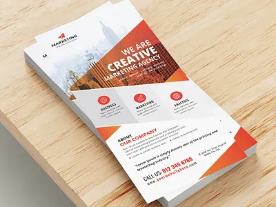 Corporate DL Flyer Template creative