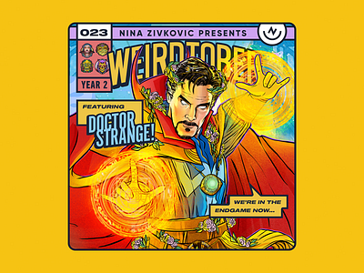 Weirdtober 023/031: Doctor Strange avengers comic book comic book art comic book cover daily sketch doctor strange dr strange endgame flowers graphic design illustration leaves marvel mcu procreate sketch weirdtober