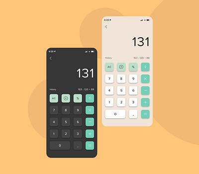 Calculator design ui ux