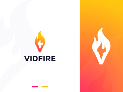 V Letter + Fire best logo design brand brand identity branding branding agency fire gradient logo hot icon letter v logo logo design logo folio logo trends 2021 modern logo modern minimalist logo monogram logo v fire logo v logo v mark