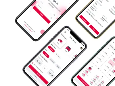 Parking App app design flat parking app ui ux
