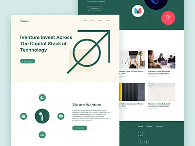 #Exploration - Venture Capital Landing Page branding design landing page simple ui user interface website