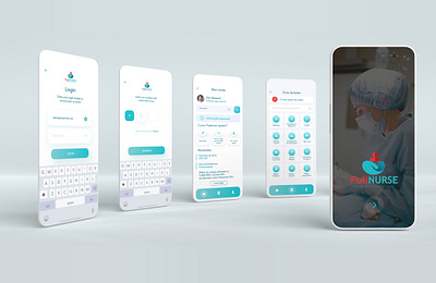 FullNURSE App Re-design app app designing app prototyping design graphic design mobile app mobile app ui prototyping ui ui design ui ux design ux
