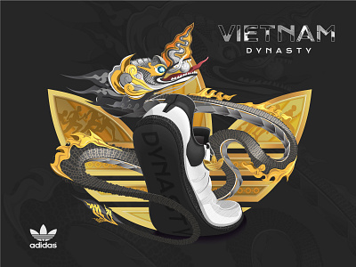 ADIDAS - VIETNAM DYNASTY artwork design graphic design illustration