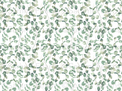 Coast to Country - Eucalyptus design eucalyptus leaves pattern print watercolour