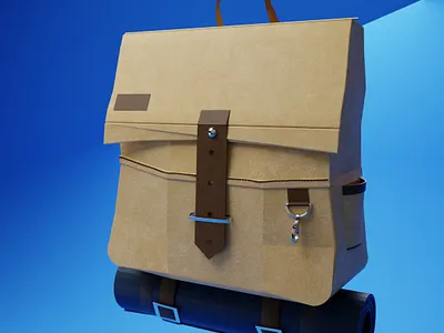 3D visualization of the backpack. 3D rendering. 3d blender branding design graphic design render rendering