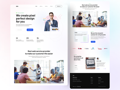 Landing page exploration on web agency bestdribbbleshot bestshot bestuidesigner bestuxdesigner bestwebdesign branding design graphic design hireme landingpage logo ui ux ui design uidesign uiux userexperience userinterface ux webagency webdesign