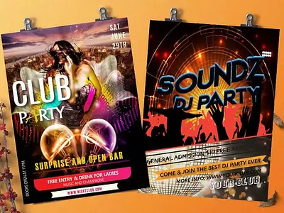 Party Flyer branding club flyer graphic design logo party print