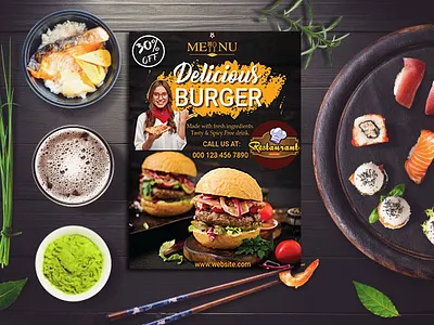 Food Menu flyer club design flyer food flyer food menu graphic design logo menu card menu design print printing restaurant
