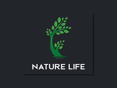 Flat and Modern Logo for NATURE LIFE 3d brand identity branding design graphic art graphic design graphics design illustration logo logo art logos minimal minimalist modern modern and flat natural logo nature tree tree logo typography