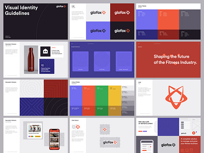 Glofox - Visual Identity b2b bbagency brand brand guidelines branding design digital fitness graphic design gym interface logo patterns print product design ui ux visual identity website design wordmark