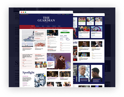 The Guardian home page article blog design clean design figma grid gridsite guardian information architecture lists magazine news site newspaper photogrid simple typography ui webdesign website