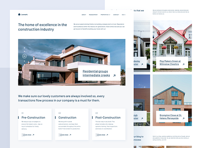 Lenmark - Real Estate Website agency appartment architect building business design home hotel house landingpage landmark office product design property real estate rent uiux web webdesign website