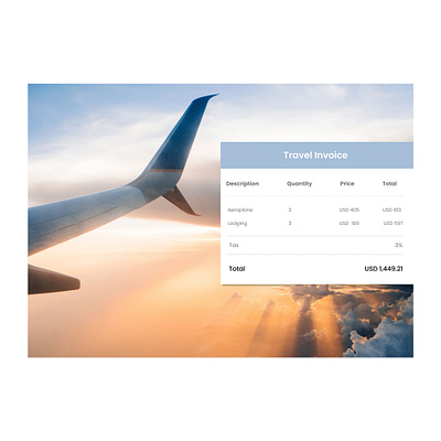 Invoice - Daily UI :: 046