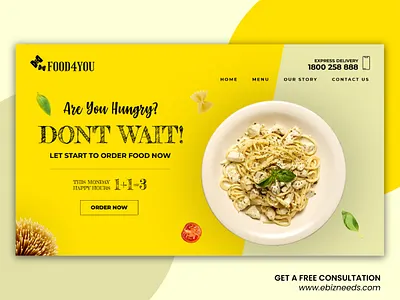 Online Food Order Website UI/UX Design - eBizneeds android app design android app development app designer app designers app designers australia app developer app developers design illustration