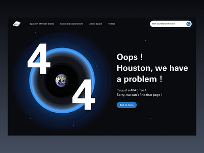 404 error 404 404error behance conception design earth error404 figma lost nasa space ui uidesign uitrends ux uxui webdesign