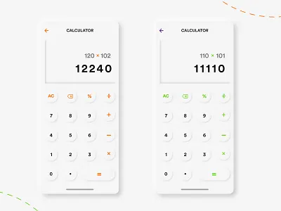 DailyUI -003 - Calculator UI Design 3d calculator dailyui dailyui challenge digital calculator lightshadow neumorphism skeuomorphism ui ui design ux
