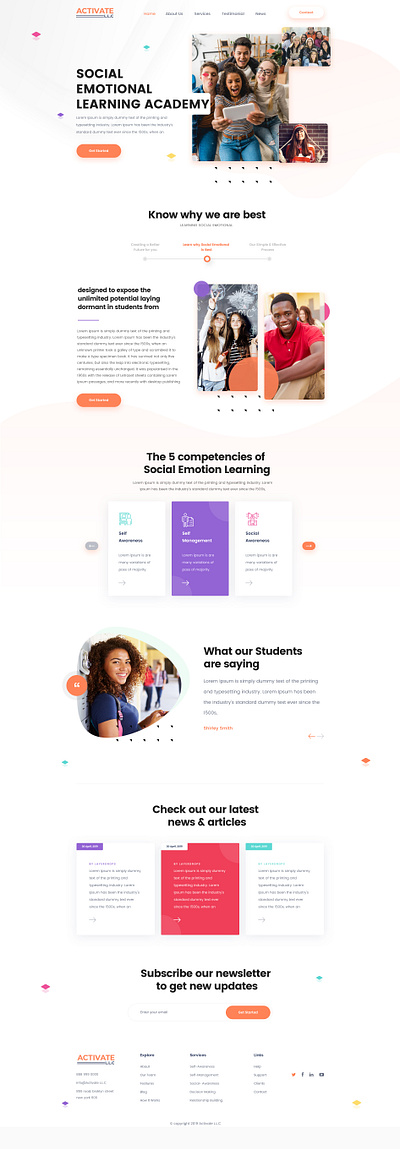 Learning Academy branding brandmanagement design graphic design ui