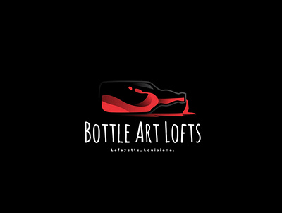 bottle art lofts logo animation art arts bottle branding character design elements envato graphic design icon illustration illustrator lofts logo logos red ui ux vector