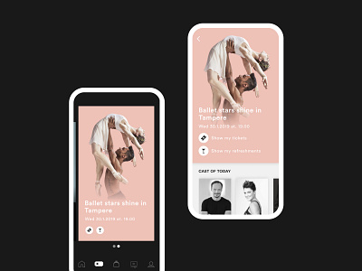 Finnish National Opera and Ballet app app ballet opera theater ui