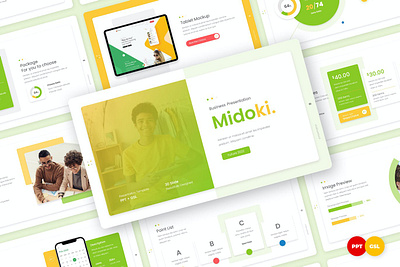 Midoki - Business Presentation clean colorful company corporate design google slides keynote modern multipurpose multipurpose template photography pitch deck portfolio presentation studio template unique web design web development website