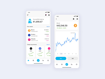 Cryptocurrency app amount app app design balance chart crypto crypto exchange cryptocurrency dashboard exchange finance investment market mobile money payment stock ui ux wallet