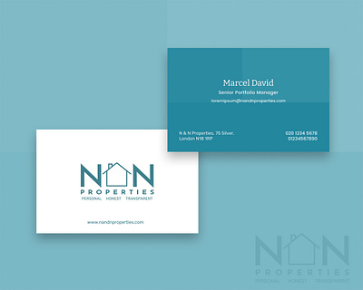 Nandn Properties | Business Card branding design graphic design illustration logo ui